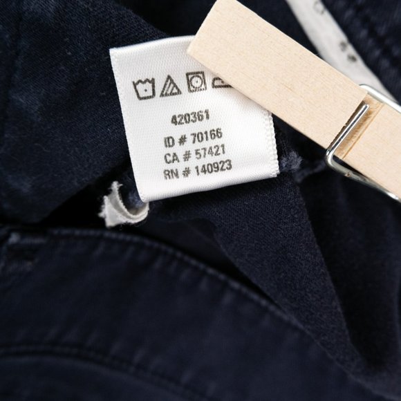 Ann Taylor LOFT navy tapered leg crop pant w/ zippered ankles size 6 - Picture 8 of 9